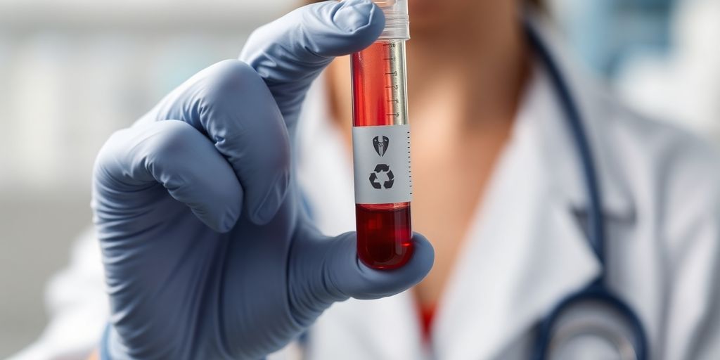 Doctor Analyzing a Patient’s Syphilis Blood Test Report